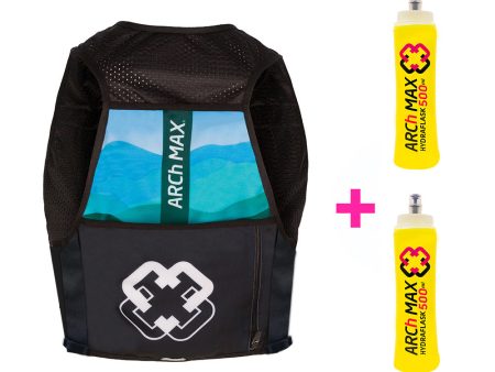 ARCh MAX Hydration Vest 6L Unisex Blue + 2 Hydraflask 500ml on Sale