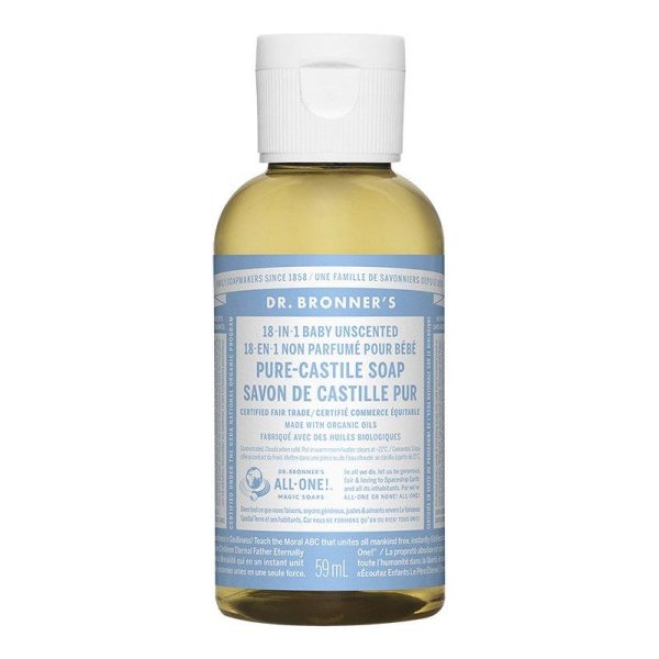 Dr. Bronner s 18-in-1 Pure-Castile Soap - Hemp Baby Unscented For Sale