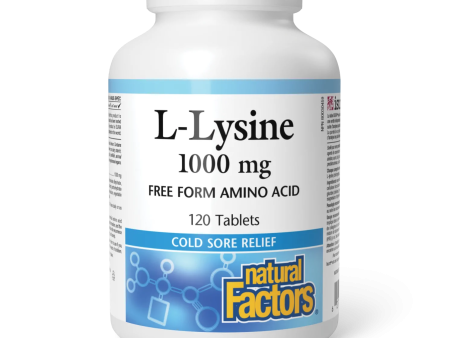 Natural Factors L-Lysine 1000 mg (120 Tablets) Hot on Sale