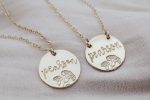 Birth Flower Personalized Name Necklace For Sale