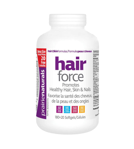 Prairie Naturals Hair-Force BONUS SIZE (200 Softgels) Online Sale