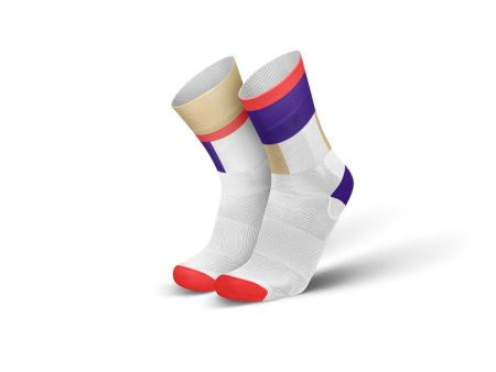 INCYLENCE Ultralights Zones Socks - Purple Cream Sale