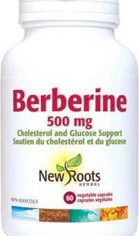 New Roots Berberine 500 mg Cholestrol & Glucose Support (60 VCaps) Online now