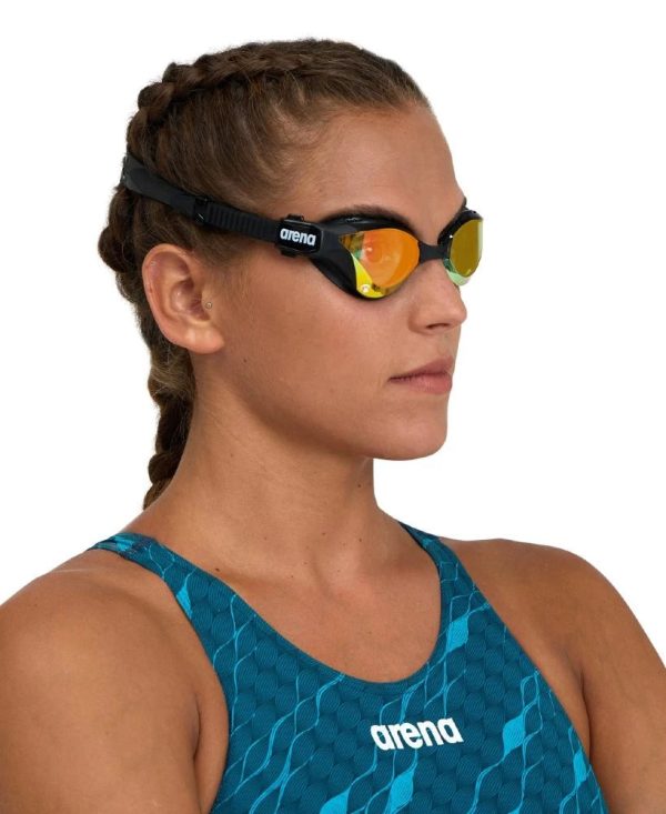 Arena | Cobra Tri Swipe Mirror Goggle | Yellow   Black Discount