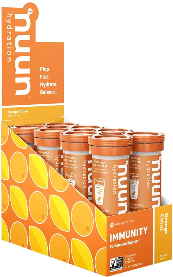 Nuun Hydration Immunity 10 Tablets - Orange Citrus (Tubes) Discount