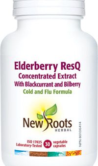 New Roots Elderberry ResQ Concentrated Extract (30 VCaps) Hot on Sale