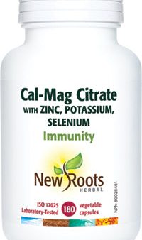 New Roots Cal-Mag Citrate with Zinc,Potassium,Selenium (180 VCaps) Online Hot Sale