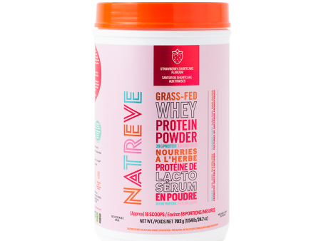 Natreve Grass-Fed Whey Protein - Strawberry Shortcake (1.54 lbs) Online now