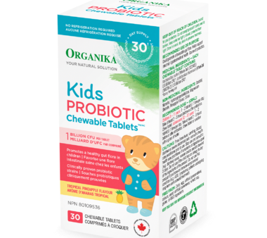 Organika Kids Probiotic 1 Billion CFU (30 Chewable Tablets) Supply