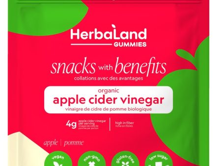 HerbaLand Snacks with Benefits Apple Cider Vinegar Gummies - Apple (240 g) For Discount