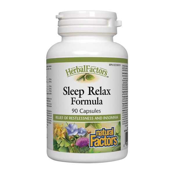 Natural Factors HerbalFactors Sleep Relax Formula (90 Capsules) Sale