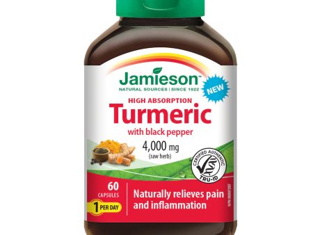 Jamieson High Absorption Turmeric with Black Pepper (60 Capsules) Online