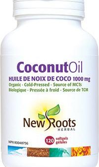 New Roots Coconut Oil 1000 mg (120 Softgels) on Sale