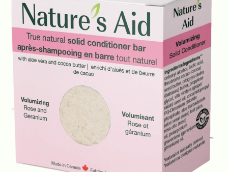 Nature s Aid True Natural Solid Conditioner Bar - Rose & Geranium (60 g) Hot on Sale