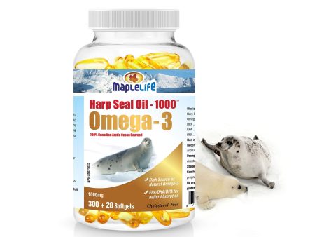 MapleLife Harp Seal Oil 1000 mg Omega-3 (320 Softgels) Cheap