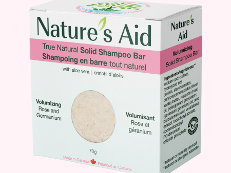 Nature s Aid True Natural Solid Shampoo Bar - Rose & Geranium (72 g) Online Hot Sale