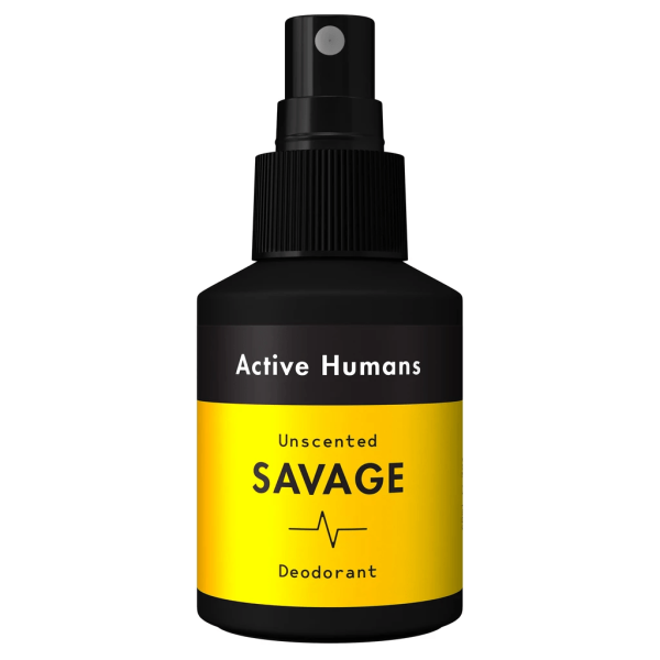 Active Humans Savage Deodorant Spray - Unscented (60 mL) Online Hot Sale