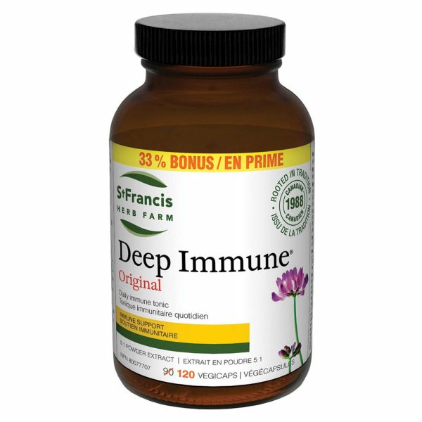 St Francis Herb Farm Deep Immune BONUS SIZE (120 VCaps) on Sale