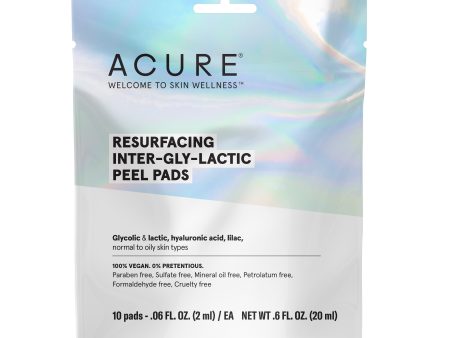 Acure Resurfacing Inter-Gly-Lactic Peel Pads (10 Pads) Fashion