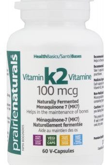 Prairie Naturals Vitamin K2 100 mcg (60 VCaps) on Sale