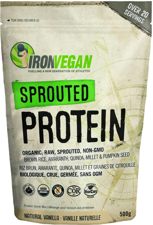 Iron Vegan Sprouted Protein - Natural Vanilla Online Sale