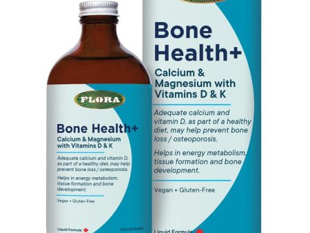 Flora Bone Health+ Calcium & Magnesium with Vitamins D & K Liquid Formula on Sale