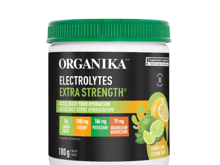 Organika Electrolyte Extra Strength - Lemon Lime (180 g) For Sale