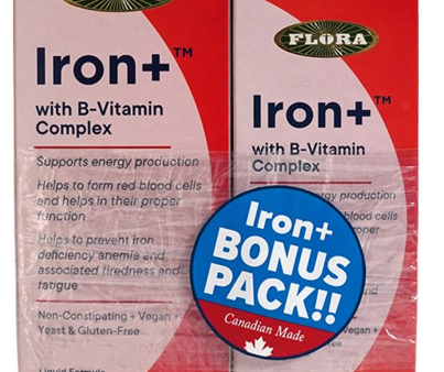 Flora Iron+ with B-Vitamin Complex BONUS PACK (445 + 240 mL) Cheap