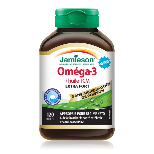 Jamieson Omega-3 + MCT Oil Extra Strength (120 Softgels) Discount