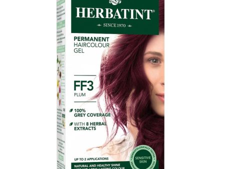 Herbatint Permanent Herbal Haircolor Gel - FF3 Plum (135 mL) on Sale