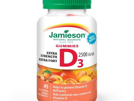 Jamieson Vitamin D3 Gummies 2500 IU Extra Strength - Juicy Peach (45 Gummies) For Cheap