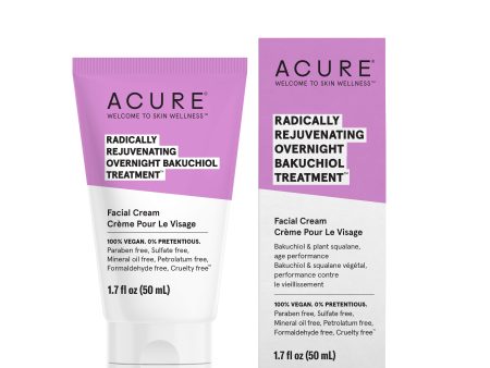 Acure Radically Rejuvenating Overnight Bakuchiol Treatment Facial Cream (50 mL) Online Hot Sale