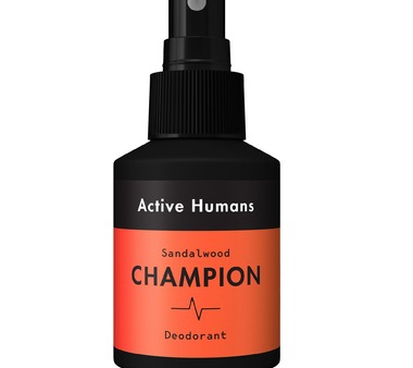 Active Humans Champion Deodorant Spray - Sandalwood (60 mL) Supply