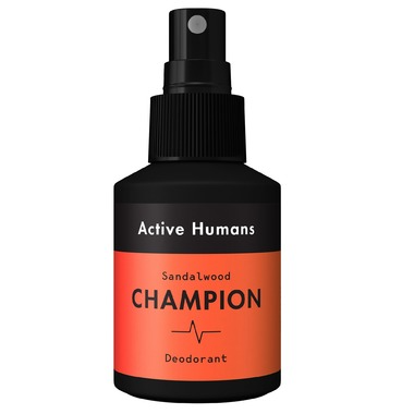 Active Humans Champion Deodorant Spray - Sandalwood (60 mL) Supply