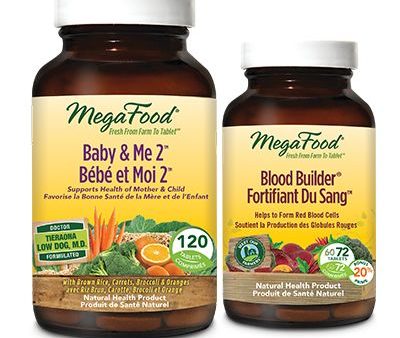 MegaFood Baby & Me 2 With FREE Blood Builder (120 + 72 Tablets) on Sale