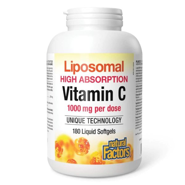 Natural Factors Liposomal Vitamin C High Absorption 1000 mg (Liquid Softgels) Supply