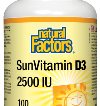 Natural Factors SunVitamin D3 2500 IU (Tablets) on Sale