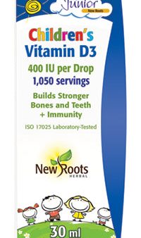 New Roots Children s Vitamin D3 400 IU Drops (30 mL) Online