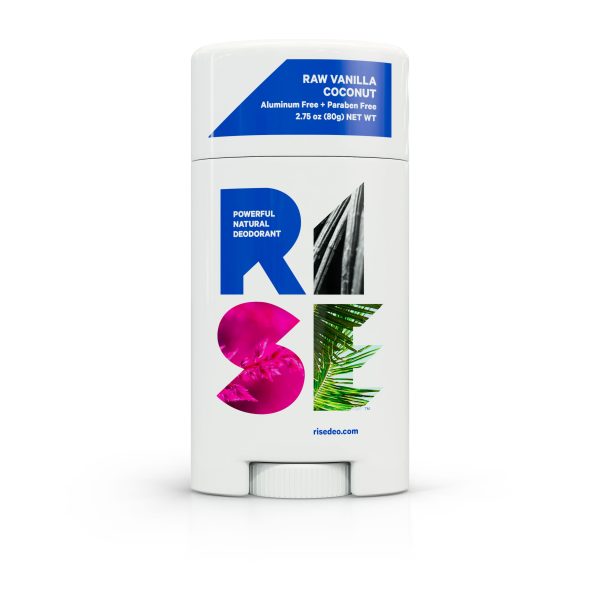 Rise: Powerful, natural deodorant - Raw Vanilla Coconut (80 g) on Sale