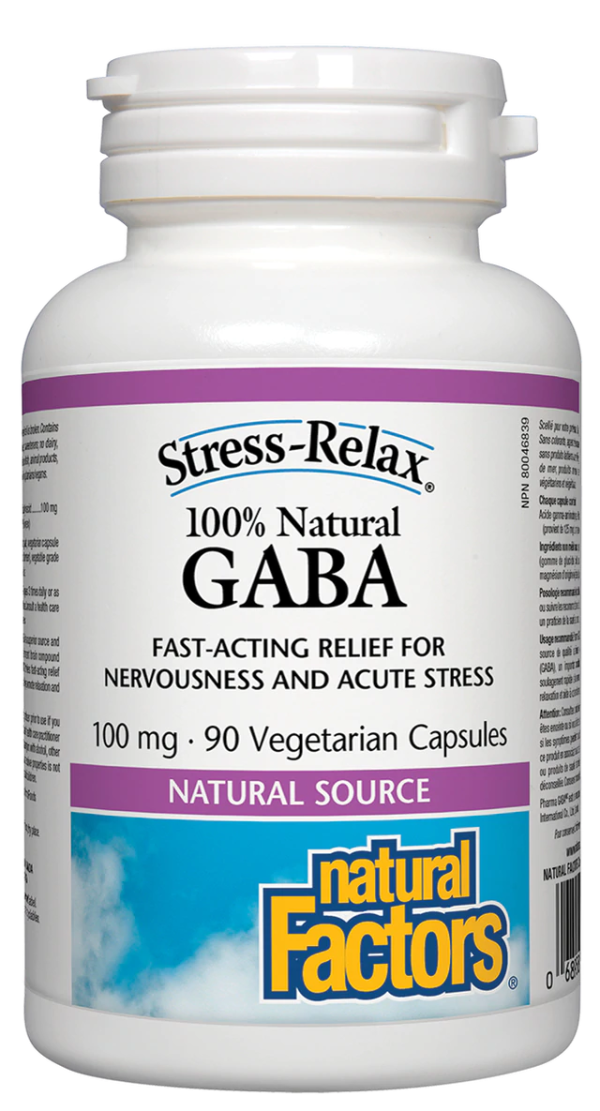 Natural Factors Stress-Relax GABA 250 mg (60 VCaps) Online now