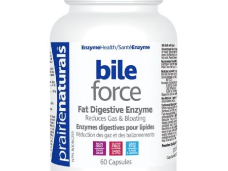 Prairie Naturals Bile Force with Lipase (60 Capsules) For Discount