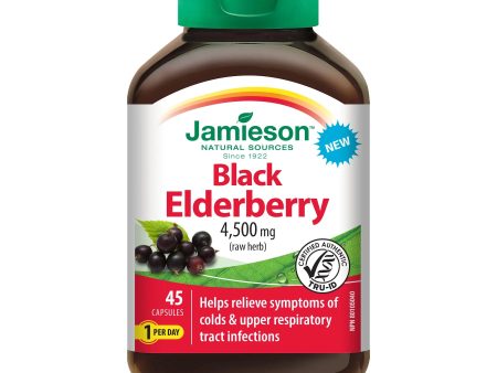 Jamieson Black Elderberry 4500 mg (45 Capsules) Online Hot Sale