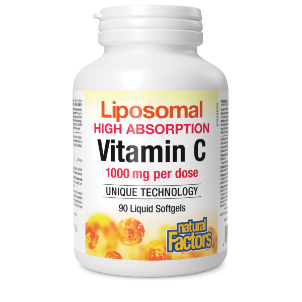 Natural Factors Liposomal Vitamin C High Absorption 1000 mg (Liquid Softgels) Supply