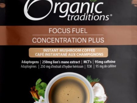 Organic Traditions Focus Fuel Instant Mushroom Coffee (140 g) Fashion