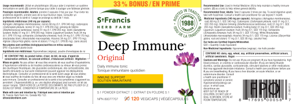 St Francis Herb Farm Deep Immune BONUS SIZE (120 VCaps) on Sale