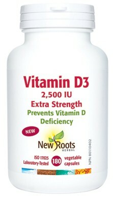 New Roots Vitamin D3 2500 IU Extra Strength (VCaps) Cheap