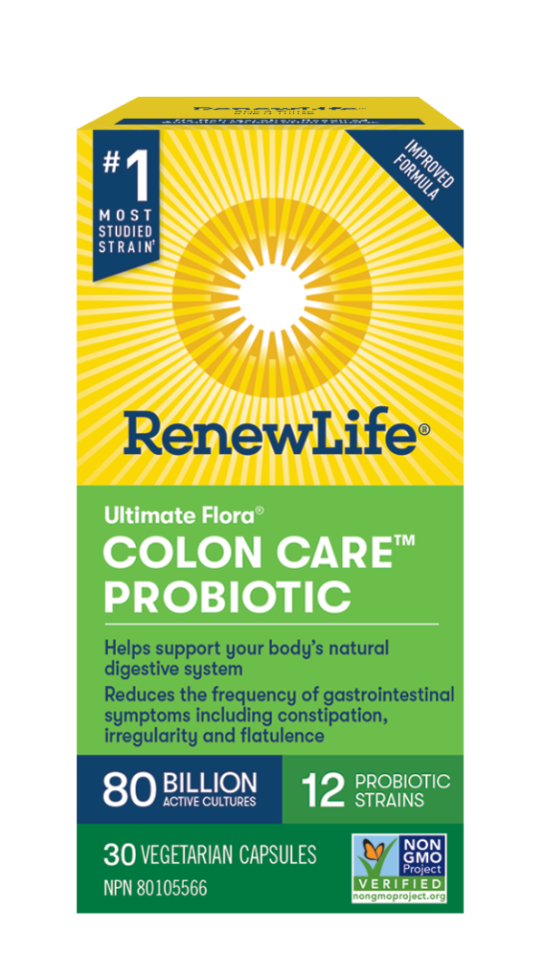 Renew Life Ultimate Flora Colon Care Probiotic 80 Billion - Shelf Stable (30 VCaps) Discount