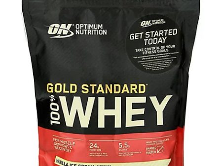 Optimum Nutrition Gold Standard 100% Whey Protein - Vanilla Ice Cream (1.47 lbs) Discount