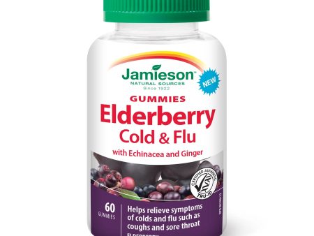 Jamieson Elderberry Cold & Flu with Echinacea and Ginger (60 Gummies) For Discount