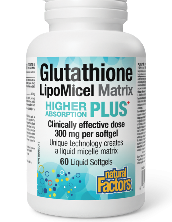 Natural Factors Glutathione LipoMicel Matrix (60 Softgels) on Sale